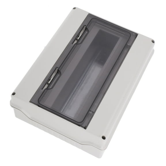 Waterproof Outdoor Electrical Panel Box For Home And Solar Use Weatherproof Din Rail Distribution Box For Rv And Temporary Power Outlets 12 Circuits