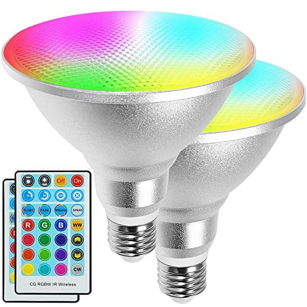 Waterproof Outdoor LED Par38 Flood Light Bulb Color Changing 30W=100W