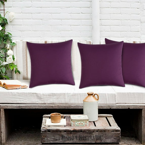 Waterproof Outdoor Pillow Cover | Modern Solid Color Cushion & Backrest Protector | 45x45 cm | Weather-Resistant & Easy-Clean Fabric