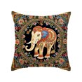 thumbnail image 1 of Waterproof Outdoor Pillow Covers 20x20, Set of 6 Retro Ethnic Elephant Floral Print Decorative Couch Throw Pillow Covers for Patio Garden Tent Balcony Sofa, 1 of 5