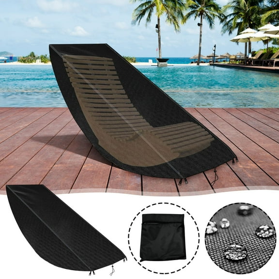 Waterproof Outdoor Rocking Chair Cover with Adjustable Straps for Garden Furniture and Sun Loungers