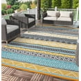 thumbnail image 1 of Waterproof Outdoor Rug Modern Patio Plastic Straw, Stain-Resistant Reversible RV Mat, Geometric Indoor Outdoor Carpet for Patio Camping Backyard Deck Garden, 1 of 8