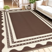 Waterproof Outdoor Rug   Reversible Plastic Mat for Camping, RV, Patio, Deck, Backyard, Balcony, Picnic   Easy Clean, Fade Resistant, Lightweight & Portable