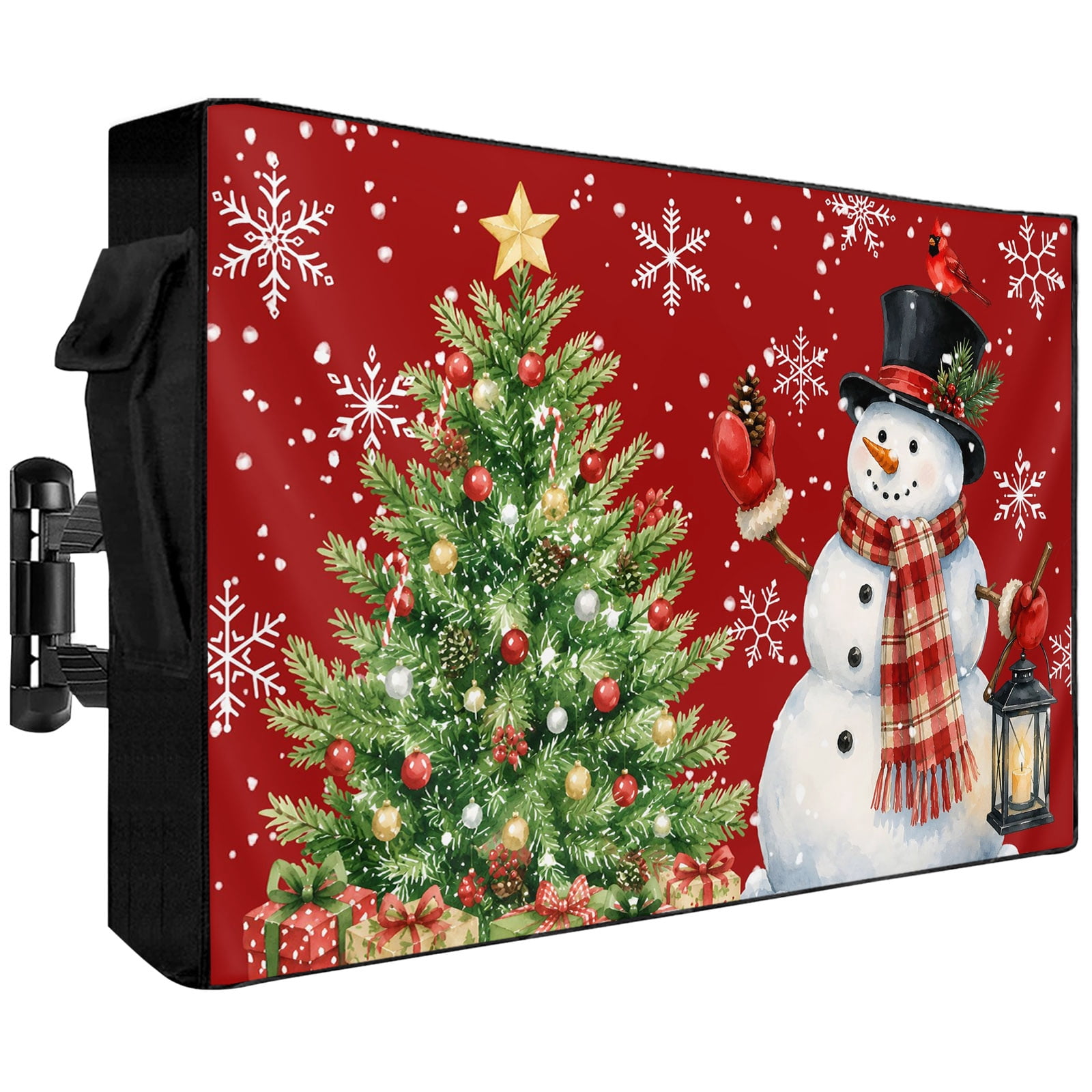 Waterproof Outdoor TV Cover 52 to 55 Inch, Christmas Tree Snowman ...