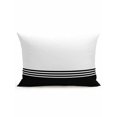 thumbnail image 1 of Waterproof Outdoor Throw Pillows with Inserts 12"x20", Black White Striped Soft Decorative Pillowcases for Couch Bedroom, Modern Abstract Art Aesthetics Pillow Covers for Sofa Living Room, 1 of 8