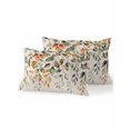 thumbnail image 1 of Waterproof Outdoor Throw Pillows with Inserts 12"x20" Set of 2, Orange Green Eucalyptus Leaves Soft Decorative Pillowcases for Couch Bedroom, Fall Botanical Rustic Pillow Covers for Sofa Living Room, 1 of 8