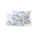 thumbnail image 1 of Waterproof Outdoor Throw Pillows with Inserts 12"x20" Set of 2, White Blue Spring Floral Soft Decorative Pillowcases for Couch Bedroom, Summer Birds Botanical Pillow Covers for Sofa Living Room, 1 of 8