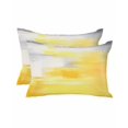 thumbnail image 1 of Waterproof Outdoor Throw Pillows with Inserts 12"x20" Set of 2, Yellow Grey Soft Decorative Pillowcases for Couch Bedroom, Abstract Modern Oil Painted Art Pillow Covers for Sofa Living Room, 1 of 8