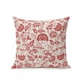 thumbnail image 1 of Waterproof Outdoor Throw Pillows with Inserts 16"x16", Red Spring Floral Soft Decorative Pillowcases for Couch Bedroom, Summer Botanical Farmhouse Pillow Covers for Sofa Living Room, 1 of 1