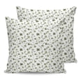thumbnail image 1 of Waterproof Outdoor Throw Pillows with Inserts 16"x16" Set of 2, Sage Green Spring Floral Soft Decorative Pillowcases for Couch Bedroom, Summer Botanical Elegant Pillow Covers for Sofa Living Room, 1 of 8