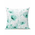 thumbnail image 1 of Waterproof Outdoor Throw Pillows with Inserts 16"x16", Teal Spring Floral Soft Decorative Pillowcases for Couch Bedroom, Summer Botanical Watercolor Vintage Pillow Covers for Sofa Living Room, 1 of 8