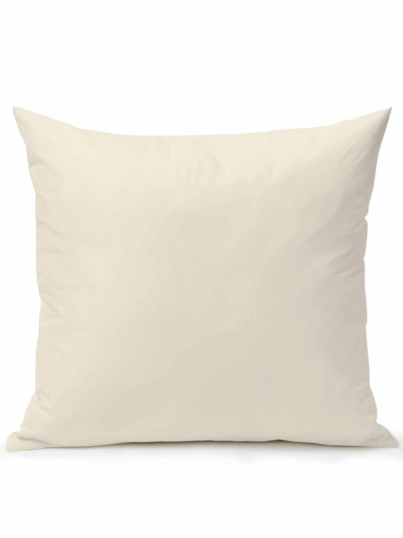 Waterproof Outdoor Throw Pillows with Inserts 18"x18", Cream Soft Decorative Pillowcases for Couch Bedroom, Modern Pure Beige Pillow Covers for Sofa Living Room