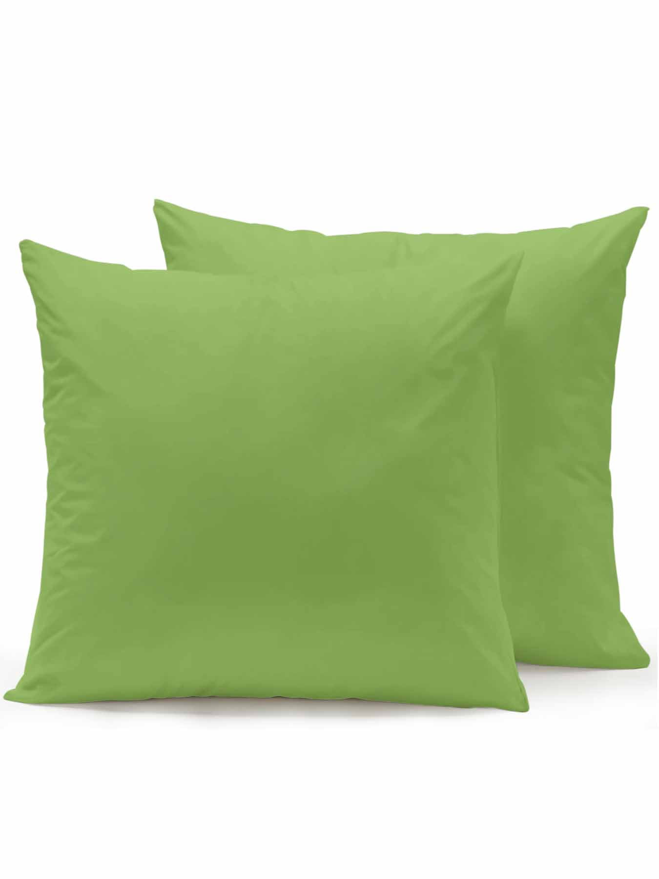 Waterproof Outdoor Throw Pillows with Inserts 18"x18" Set of 2, Green Soft Decorative Pillowcases for Couch Bedroom, Solid Color Simple Abstract Fashion Light Color Pillow Covers for Sofa Living Room