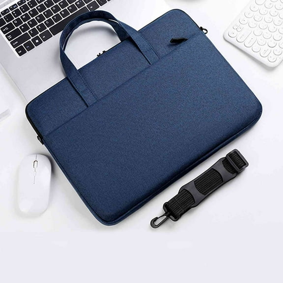 Waterproof Oxford Cloth Laptop Bag with Adjustable Shoulder Strap for 14 Inch Laptops, Multiple Pockets for Business and Travel