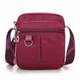 thumbnail image 1 of Waterproof Oxford Crossbody Bag for Women, Multi-Pocket Nylon Shoulder Purse with Adjustable Strap, Lightweight Anti-Theft Travel Messenger Bag(Deep Purple), 1 of 5