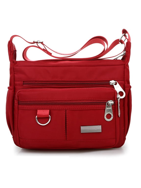 Waterproof Oxford Crossbody Bags for Women Multi-Pocket Shoulder Bag Travel Purse and Handbag