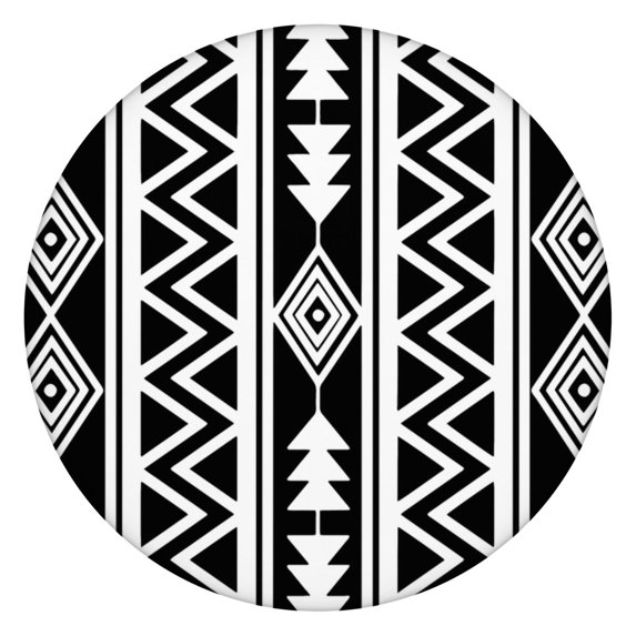 Waterproof Oxford Fabric Boho Tablecloth with Elastic Hem Fits 45-52", Great for Birthday Parties, Camping, and Outdoor Dining