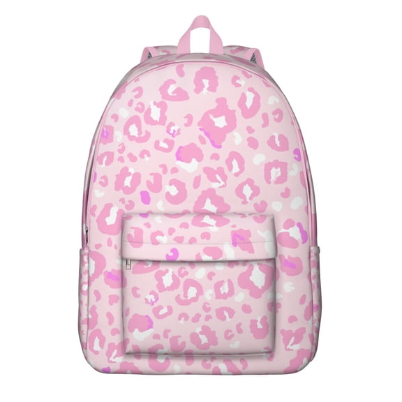 Waterproof Oxford fabric backpack featuring unique cartoon-inspired cheetah design, perfect for students.