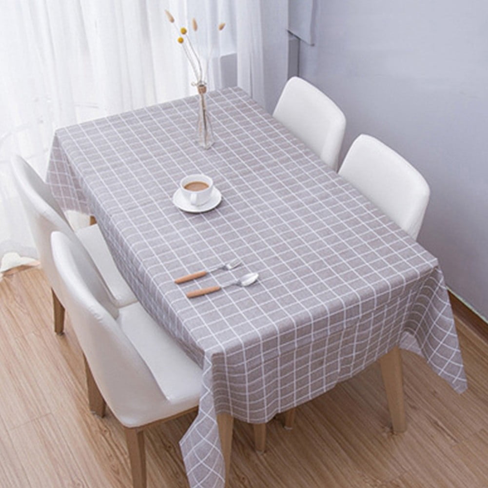 Waterproof PEVA Table Cloth, OilProof SpillProof Rectangle Tablecloth