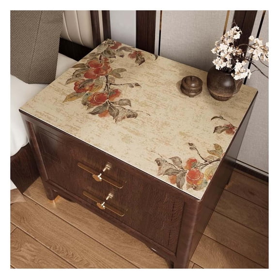 Waterproof PU Bedside Table Cover Cloth, End Table Protector Mat