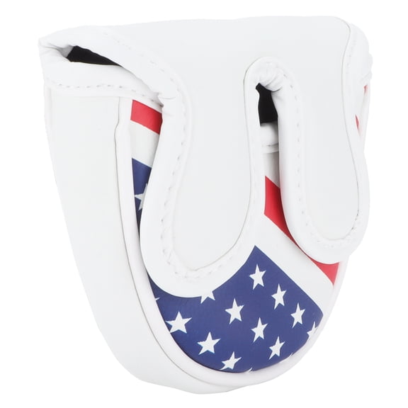 Waterproof PU Golf Mallet Headcover - Magnetic Center Putter Protector, Large Semi-Circular Double Ears Design