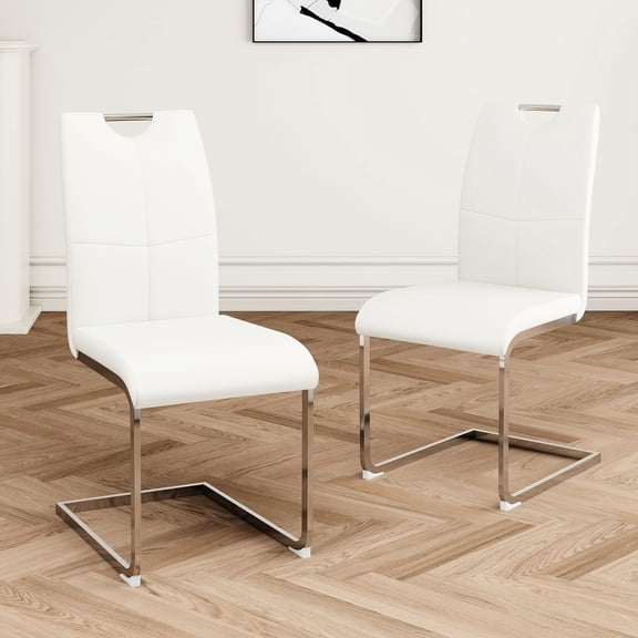 Waterproof PU Material Seat - Ergonomic Comfort Design - Living Room and Bedroom Use - Strong Base and Easy - to - clean Chairs Set