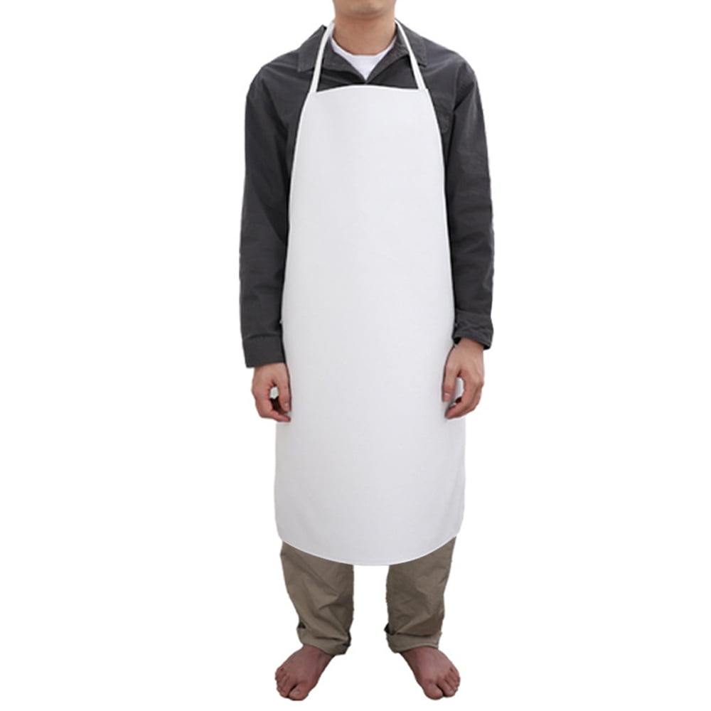 Waterproof PU Work Apron Durable, Apron for Dishwashing Kitchen Cooking