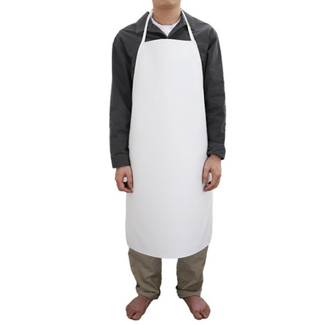 Waterproof PU Work Apron Durable, Apron for Dishwashing Kitchen Cooking