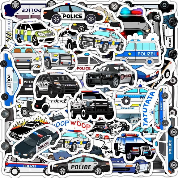Waterproof PVC Adhesive Stickers for Suitcase Skateboard Refrigerator Helmet Mobile Phone Shell Car Pattern 40~80mm 50pcs/bag
