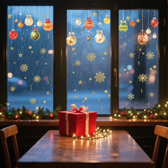 Waterproof PVC Colored Laser Stained Window Film Static Stickers Rainbow Electrostatic Window Decals Ball 300x1200mm