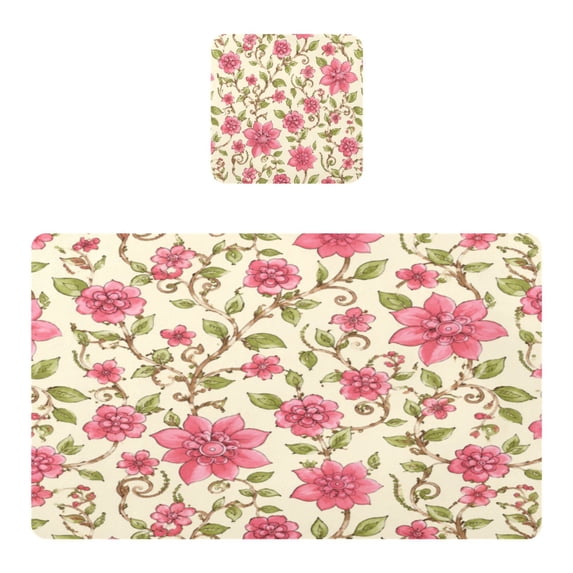 Waterproof PVC Placemats Set of 1 Dining Table Placemats for Indoor ...