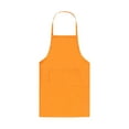 thumbnail image 1 of Waterproof PVC Plain Apron with Double Pockets for Cooking Baking Grilling Kitchen Work 28x24 Inch Orange, 1 of 3