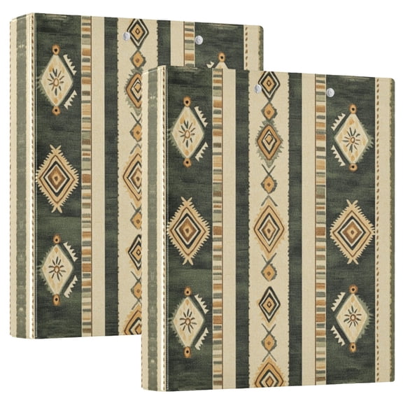 Waterproof PVC Round Ring Binder - D-Rings Clipboard, 200 Page Capacity (1 or 2-Pack), Ideal for Office , Home and School，A Seamless Embroidery