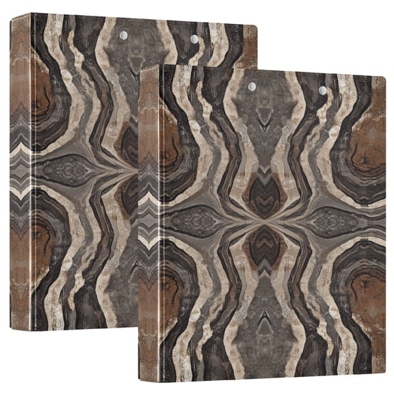 Waterproof PVC Round Ring Binder - D-Rings Clipboard, 200 Page Capacity (1 or 2-Pack), Ideal for Office , Home and School,A Stone-like Texture