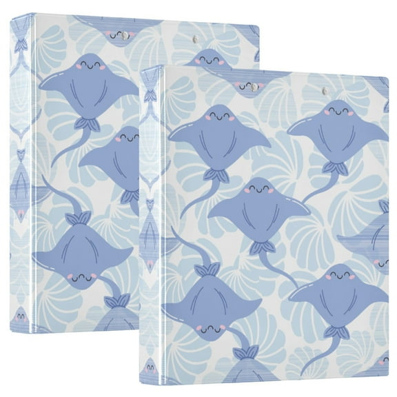 Waterproof PVC Round Ring Binder - D-Rings Clipboard, 200 Page Capacity (1 or 2-Pack), Ideal for Office , Home and School,Animals