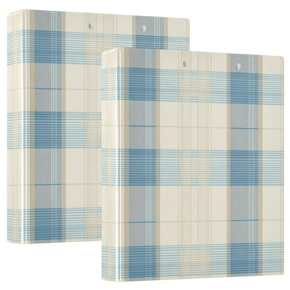 Iauyy PVC Round Ring Binders, 200 Page Capacity, 2 Pack,Seamless Pattern