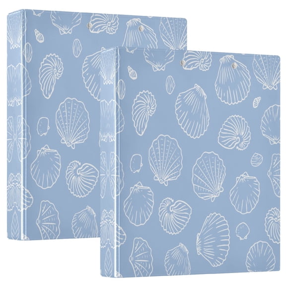 Waterproof PVC Round Ring Binder - D-Rings Clipboard, 200 Page Capacity (1 or 2-Pack), Ideal for Office , Home and School,Shell
