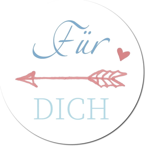 Waterproof PVC Wedding Round Stickers for Guest gift sticker Red Arrows Pattern 30x20x0.03cm Sticker: 4.5cm in diameter 24pcs/sheet 8 sheets/set.