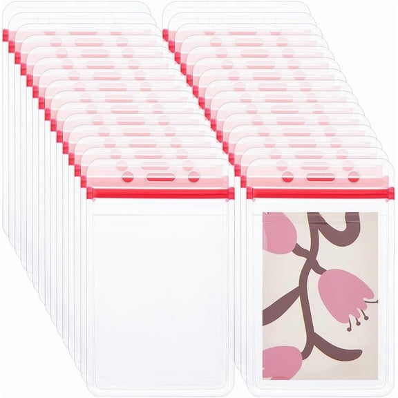 Waterproof PVC Zip Lock Bags Top Seal Pouches Rectangle Clear 12.5x7.7x0.2cm