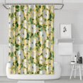 thumbnail image 1 of Waterproof Painted Floral Lemon Shower Curtain 72x72 Inch Boho Style Polyester Unique Shower Curtain for Bathroom Hotel Home Decor with 12 Plastic Hooks, 1 of 5