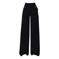 thumbnail image 1 of Waterproof Pants Women, Audhol Women's Work Pants: Casual Fashionable Loose Wide Leg Outdoor High Waisted Trendy Multi Pocket Work Pants Cargo Joggers for Women Black L, 1 of 5