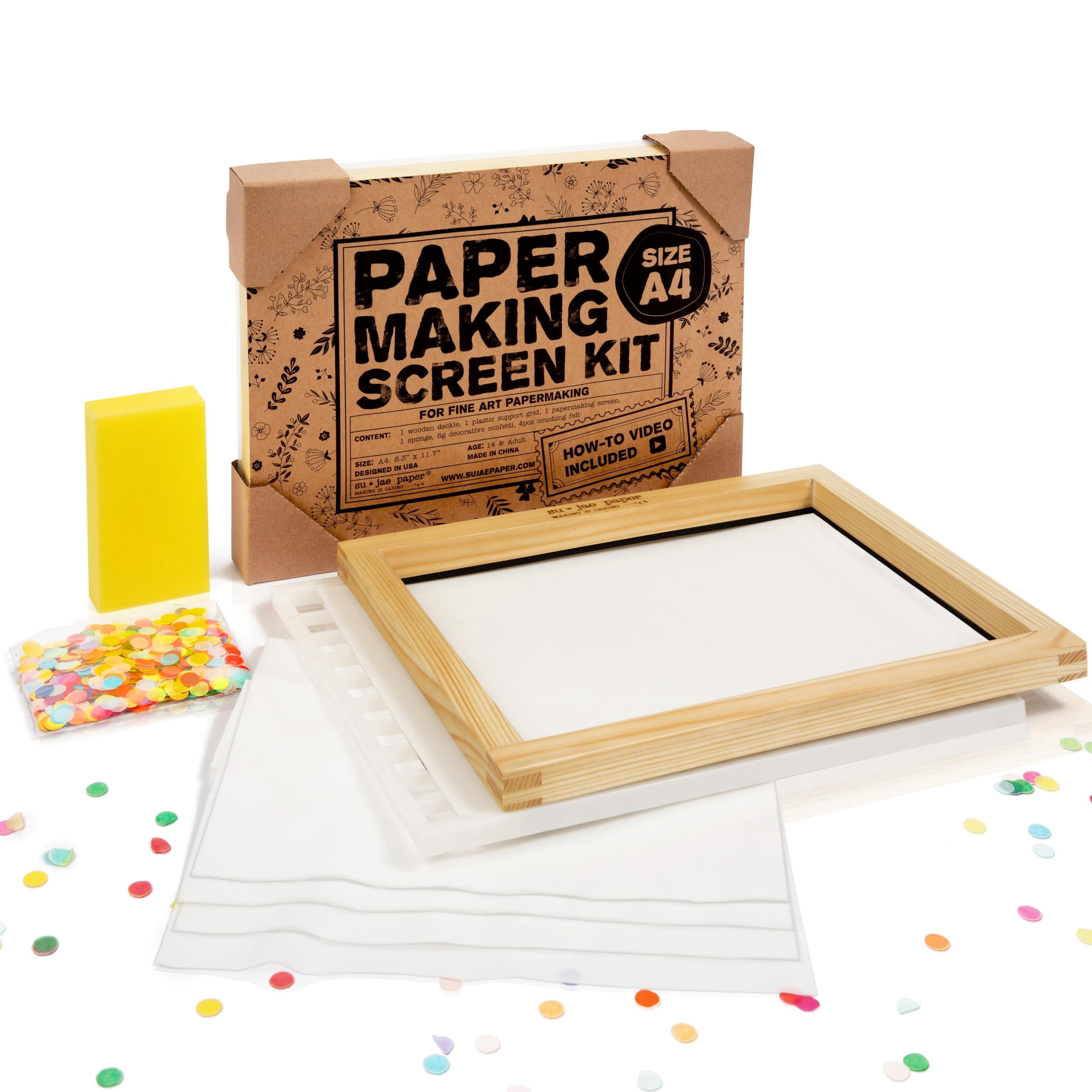 Waterproof Paper Making Screen Kit to BSL1 Craft Your Own Handmade A4 ...