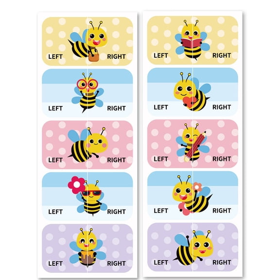 Waterproof Paper Sticker Rectangle Bees 240x90mm DIY