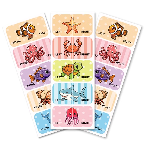 Waterproof Paper Sticker Rectangle Mixed Shapes 240x90mm Mixed color