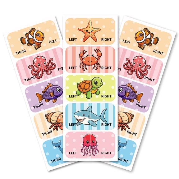 Waterproof Paper Sticker Rectangle Mixed Shapes 240x90mm colorful