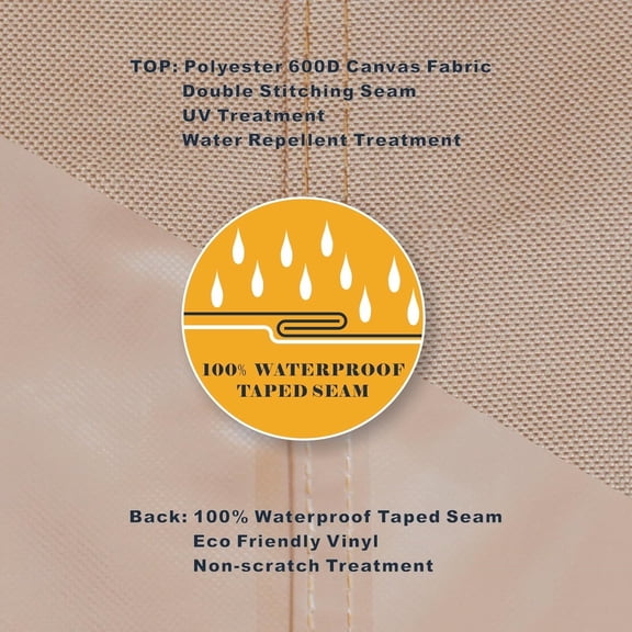 Waterproof Patio Chair Cover 2 Pack  Outdoor Lounge Deep Seat Single Lawn Chair Cover Fits Up to 35W x 35D x 34H inches