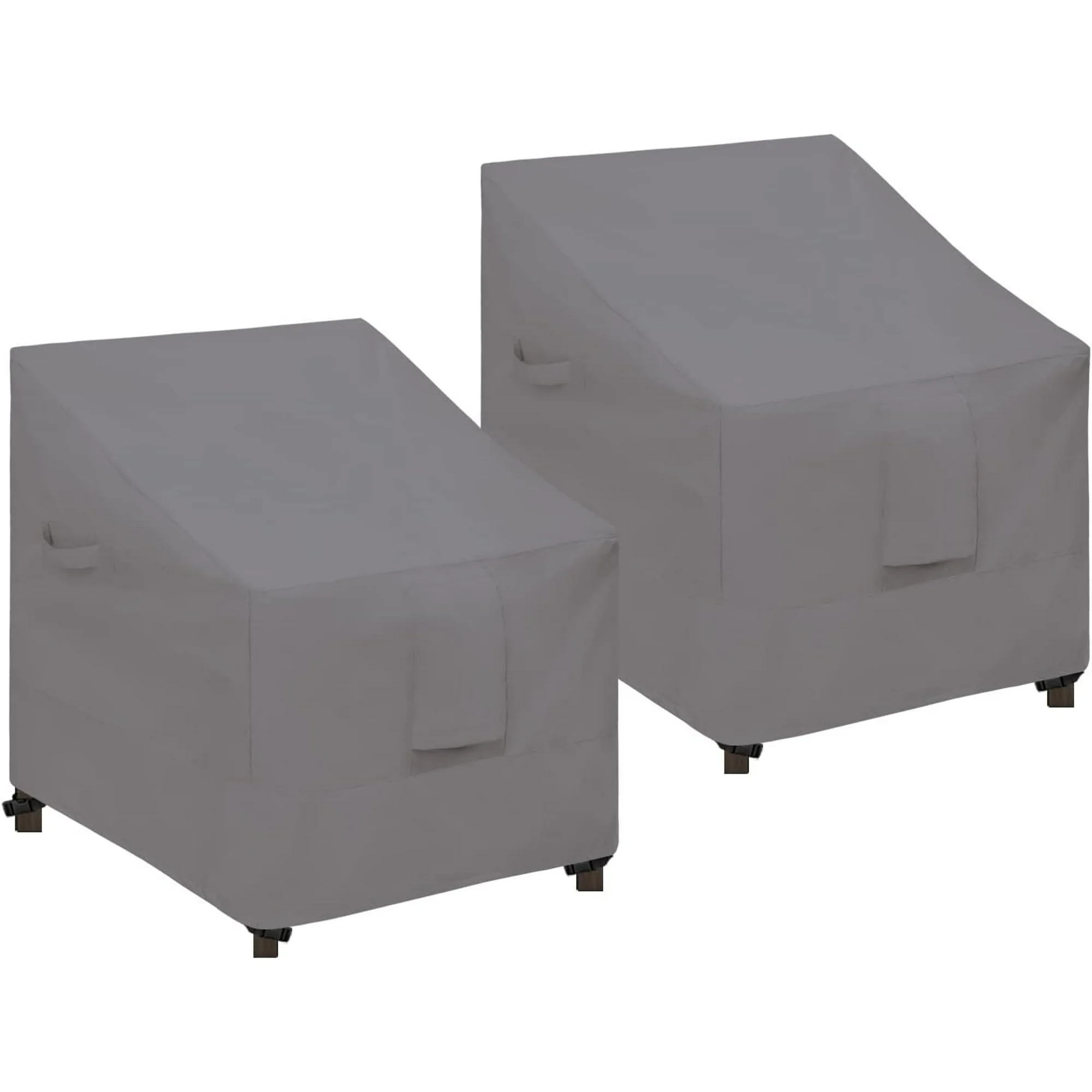 Waterproof Patio Chair Cover UV Resistant Outdoor Chair Cover Weatherproof Lawn Patio Furniture Cover with Tape Sealed Seam (2 Pack-32Wx37Dx36H inch, Grey) Grey 2 Pack-32Wx37Dx36H Grey 2 Grey