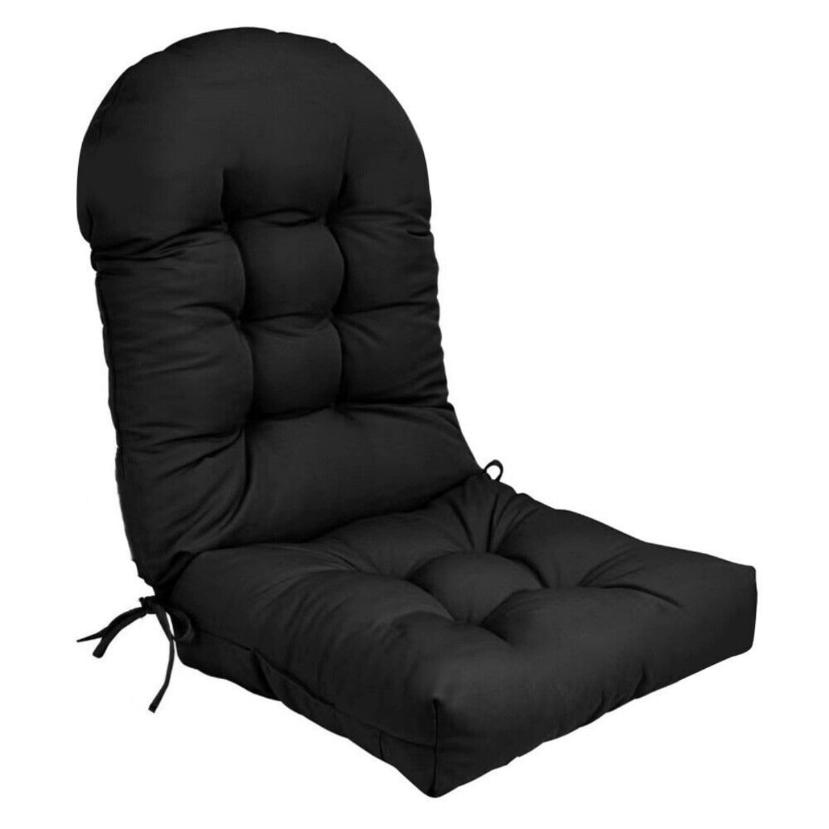 Waterproof Patio Chair Cushion 43.3"x19.7"x4"High Back Chair Pads with 2 Ties Outdoor Cushion