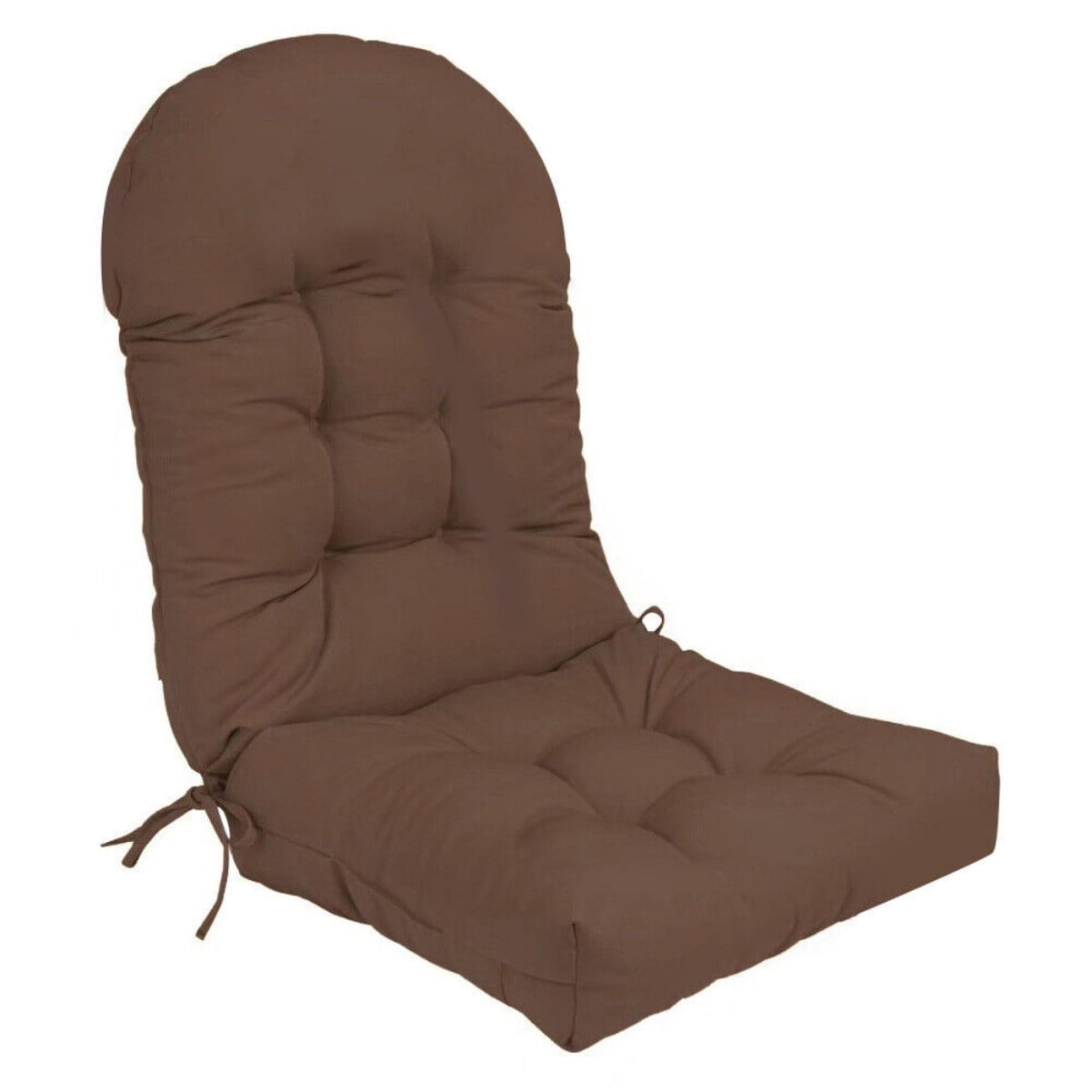 Waterproof Patio Chair Cushion, 43.3"x19.7" High Back Chair Pads with 2 Ties, 1 Count
