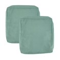 thumbnail image 1 of Waterproof Patio Seat Cushion Covers Set of 2 Washable Replacement Slipcovers, Outdoor Furniture Chair Pillow Covers with Ties for Sectional Sofa Wicker Garden Deep Seat Cushions 24x24 Inch, 1 of 3